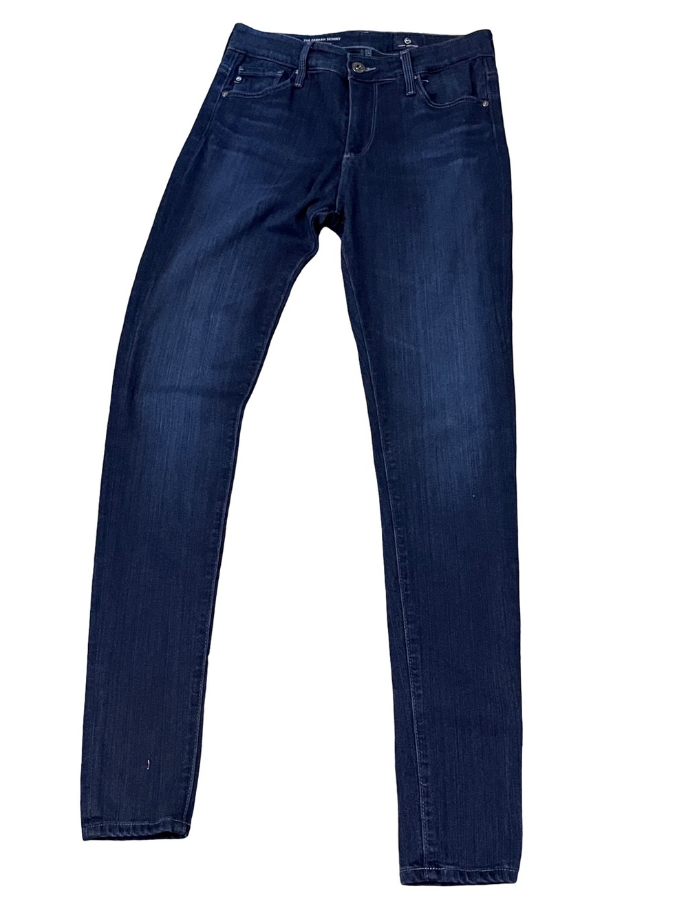 AG The Farrah Skinny Jeans 25R High Rise Dark Wash Stretch Denim